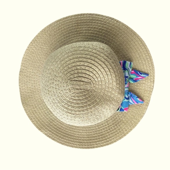 Straw sun hat with colorful bow - Picture 3 of 7